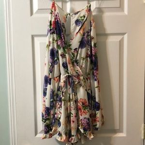 Floral long sleeve romper